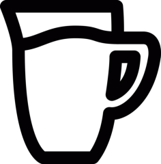 Big Jar Of Milk Outline Svg Vector, Free Vectors File